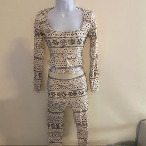 Skims Christmas pajamas/thermals